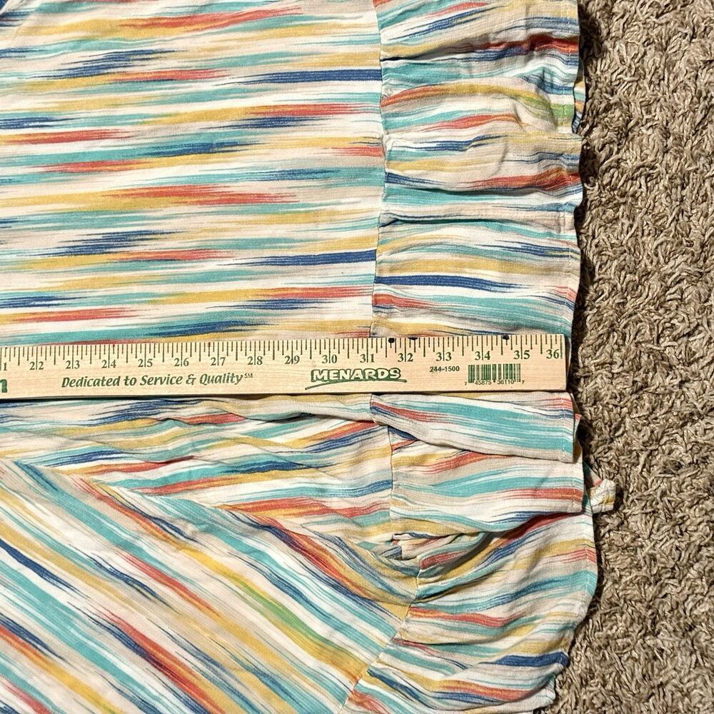 Torrid Womens White Stripe Gauze Cold Shoulder Mini Skater Dress Plus Size 2XL - Picture 9 of 13